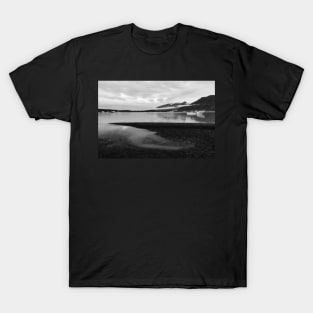 Skaftafell Glacier Lake - Black & White T-Shirt